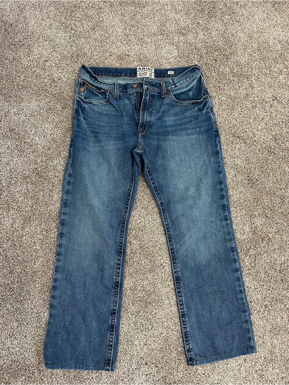 Ariat Relaxed Bootcut Denim Jeans in Blue